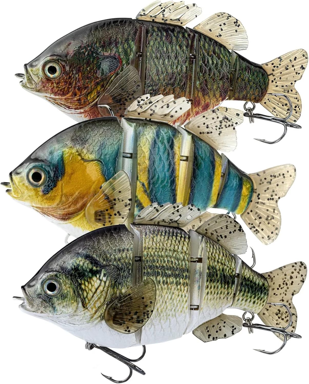 THKFISH Swimbaits Señuelos para pesca de lubina, cebos deslizantes multiarticulados, señuelos de natación de hundimiento lento, señuelos de pesca