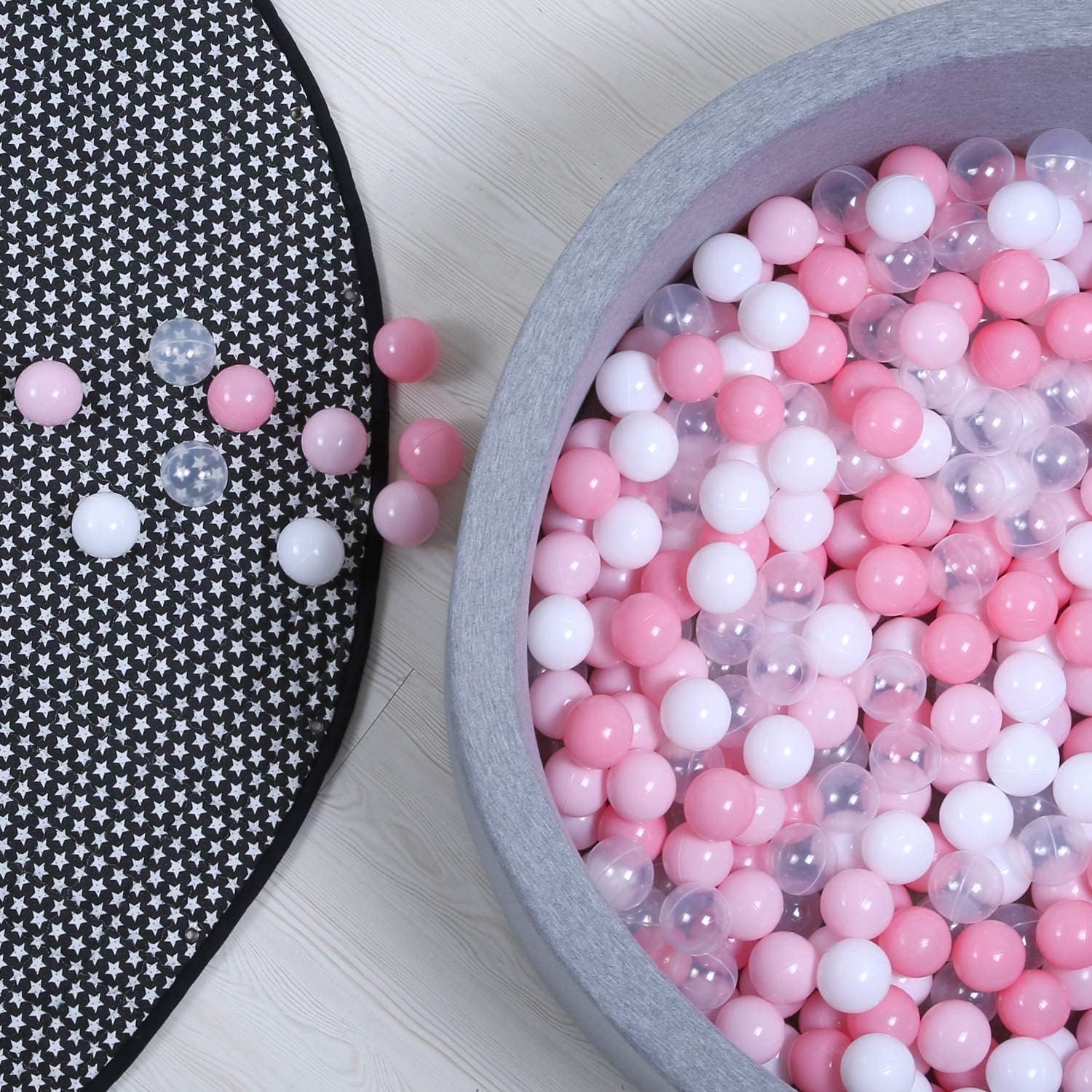 YUFER Pelotas para pozo de pelotas Grey&Bule 1000
