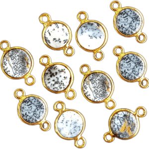 Conectores de piedras preciosas naturales para la fabricación de joyas, encantos de piedras preciosas para collares de joyas de bricolaje, pulseras, Conectores de piedras preciosas naturales para la fabricación de joyas, encantos de piedras preciosas para collares de joyas de bricolaje, pulseras,