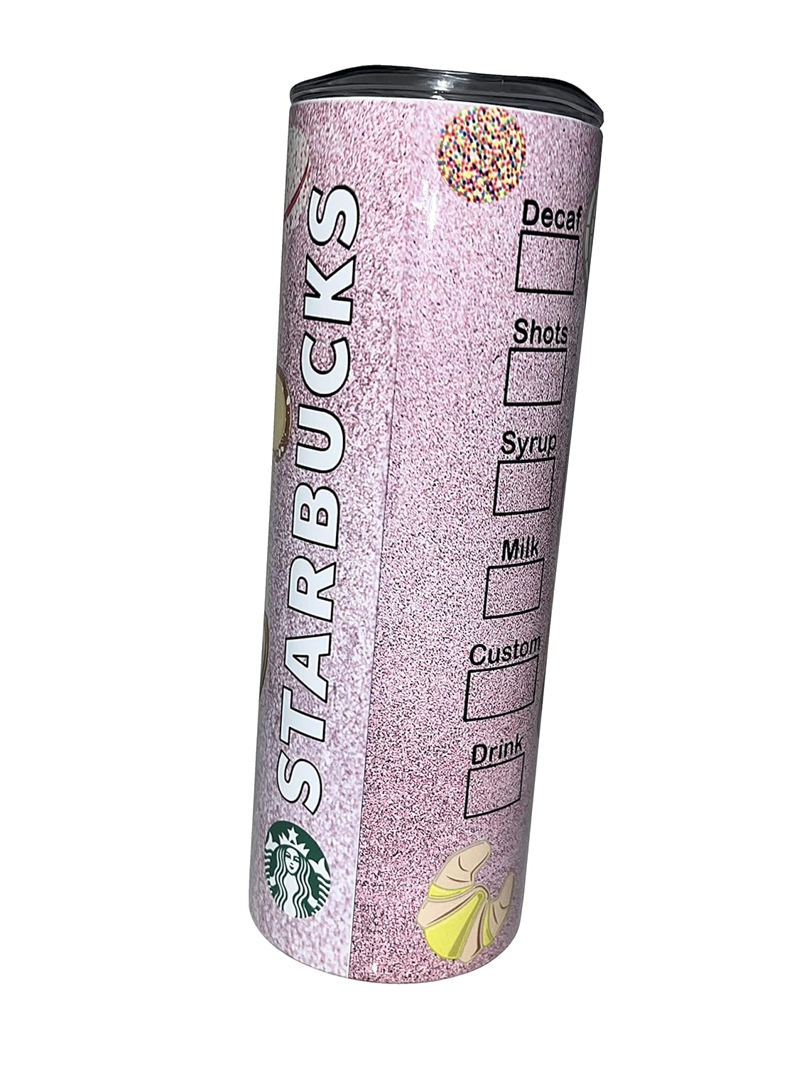 Cafecito y Pan Dulce – Stainless Steel Tumbler – Handmade Cafecito – 20oz Straight Skinny Tumbler (20oz)