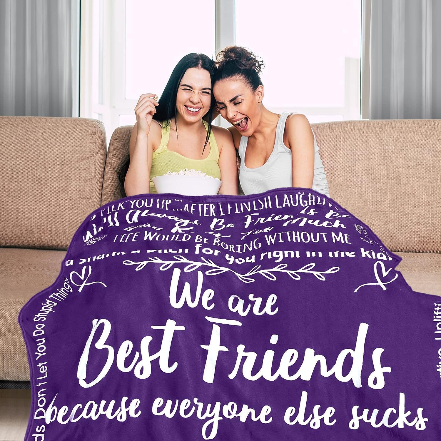 Luxe Extreme Divertida manta para mejor amiga, regalos divertidos de cumpleaños para mujeres, regalos únicos y divertidos de amistad, para mujeres y