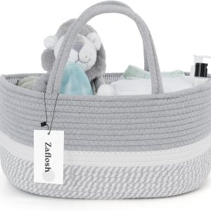 Organizador de pañales para bebé, organizador de pañales grande de 15 x 9.6 x 7 pulgadas, organizador de almacenamiento para guardería, organizador Organizador de pañales para bebé, organizador de pañales grande de 15 x 9.6 x 7 pulgadas, organizador de almacenamiento para guardería, organizador