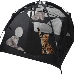 Explore Land Tienda de campaña para mascotas al aire libre Tienda de campaña de malla portátil para gatos, conejos, cachorros y animales pequeños Explore Land Tienda de campaña para mascotas al aire libre Tienda de campaña de malla portátil para gatos, conejos, cachorros y animales pequeños