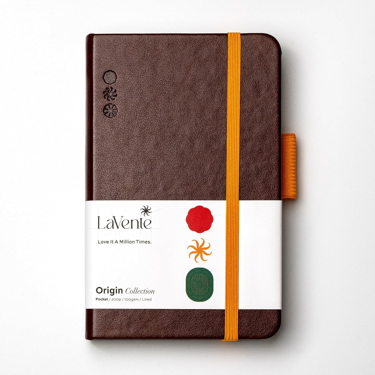 Cuaderno profesional con forro de bolsillo, tapa dura de poliuretano artístico y 200 páginas numeradas, papel grueso de 3.53 ozm, ideal para