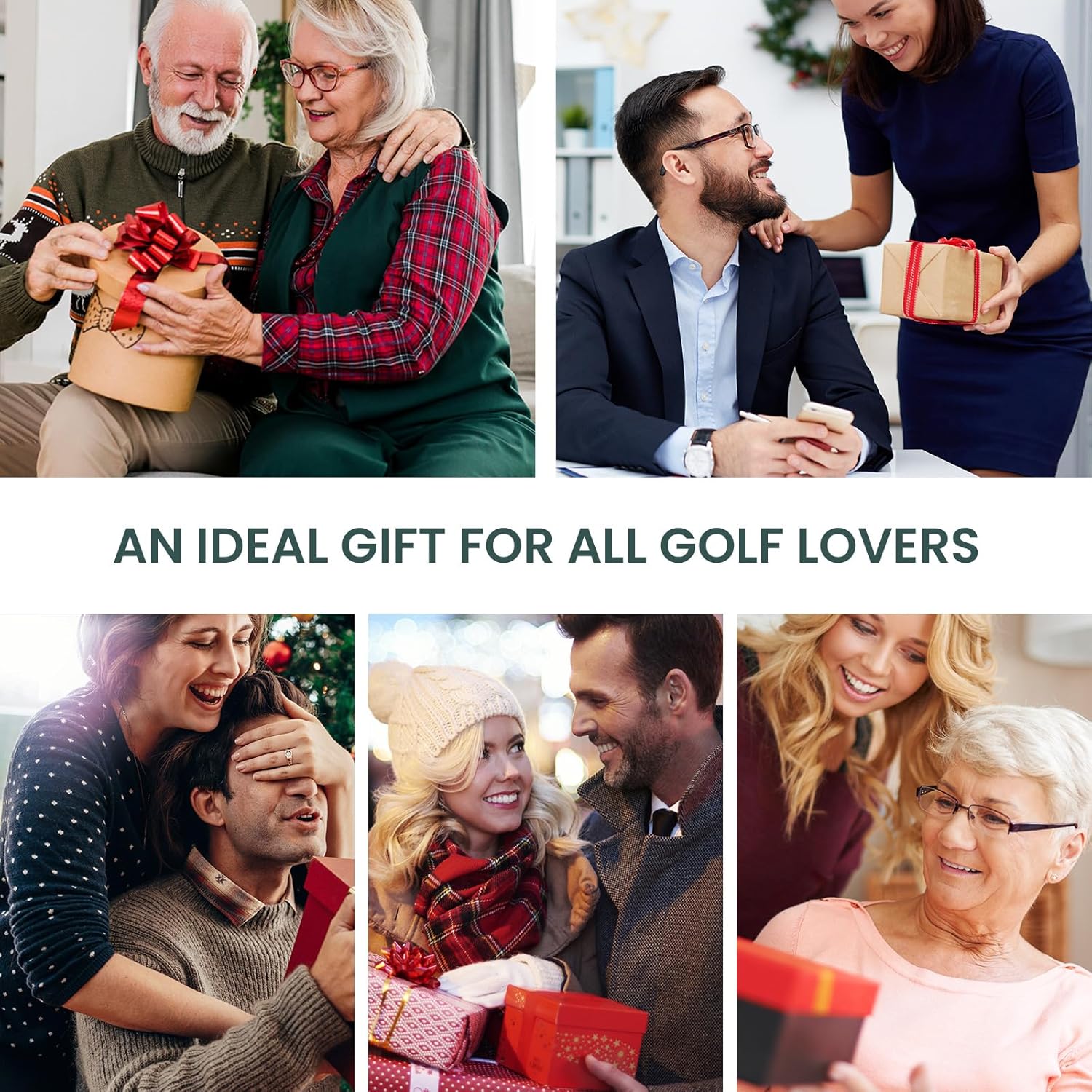 FINGER TEN Fundas para cabezas de palos de golf, híbridos de madera, paquete de 1234, fundas para la cabeza para hombres y mujeres de 3, 5, 7 X, con