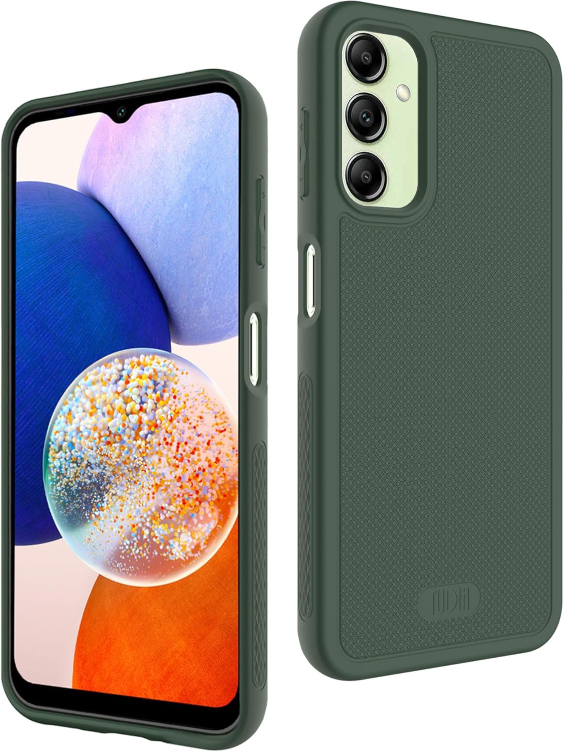 TUDIA LINNGRIP – Funda protectora de TPU suave con agarre ultradelgado diseñada para Galaxy A14 5G (2023), a prueba de golpes, delgada y ligera,
