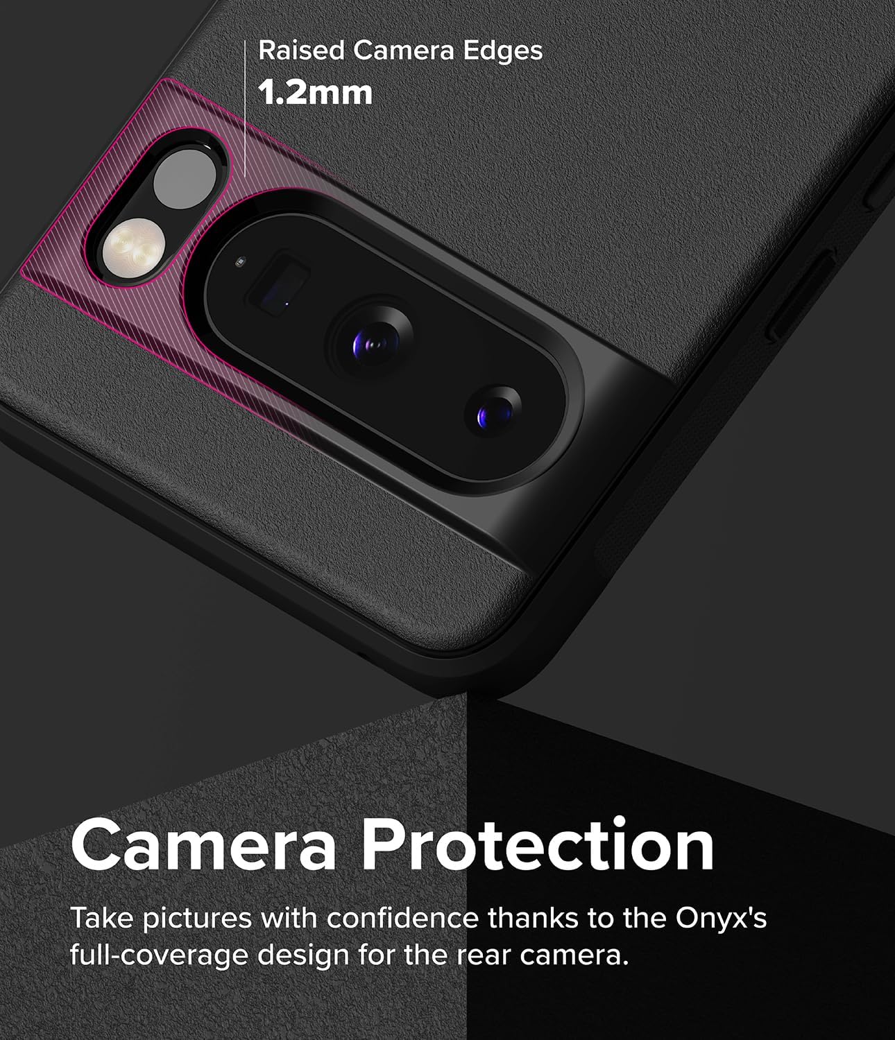 Ringke Onyx Se siente bien en la mano Compatible con Google Pixel 8 Pro, tecnología antihuellas que evita manchas grasas, agarre mejorado