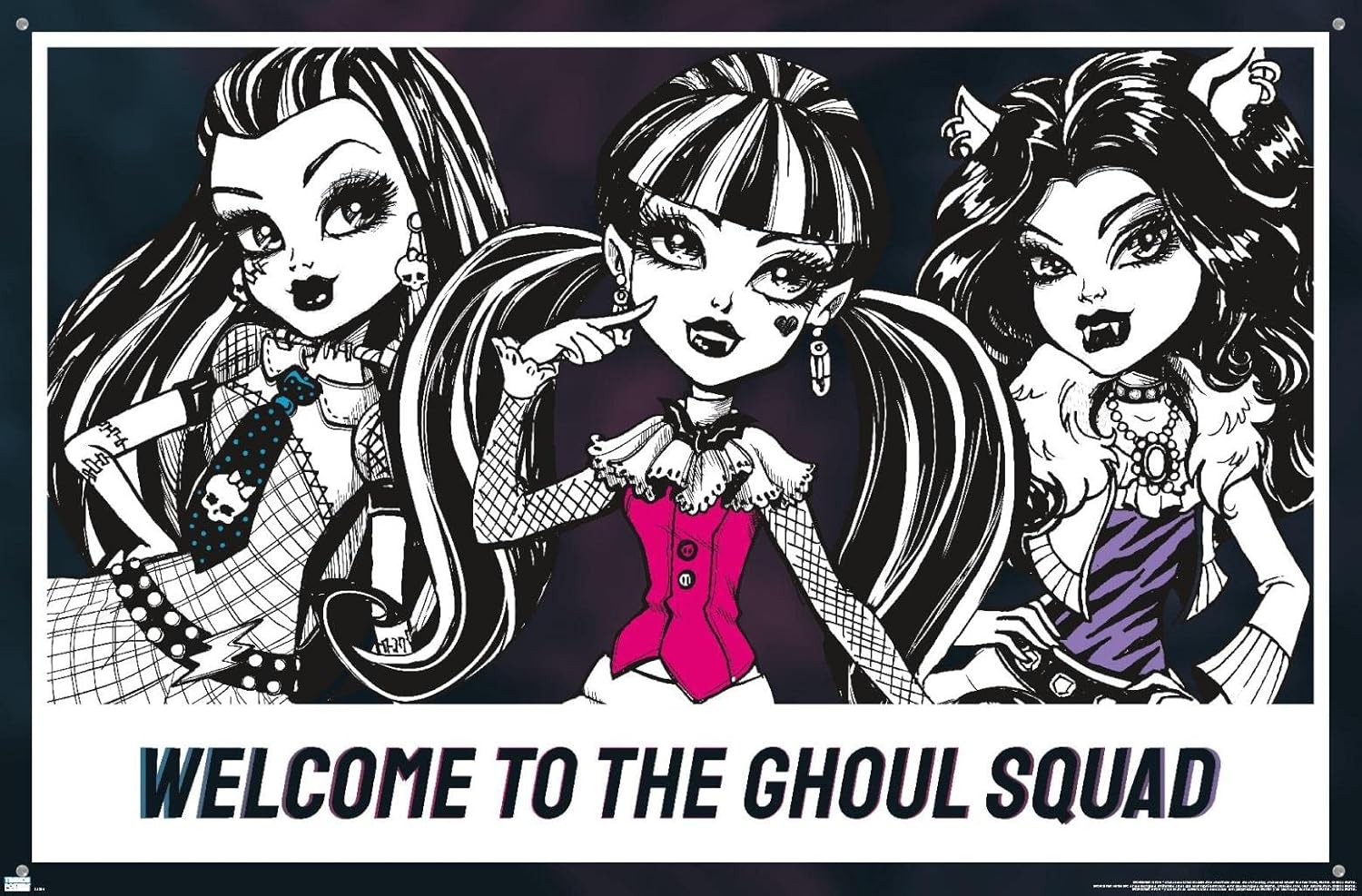 Mattel Monster High – Póster de pared con chinchetas