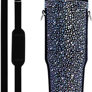 Bolsa de transporte para botella de agua Stanley Quencher H2.0 y Adventure, vaso de 40 onzas con asa, soporte para botella de agua de neopreno con Bolsa de transporte para botella de agua Stanley Quencher H2.0 y Adventure, vaso de 40 onzas con asa, soporte para botella de agua de neopreno con