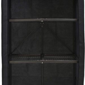 Origami Cubierta de estante para estantes de alambre, cubierta de unidad de almacenamiento grande, estante de 4 estantes con cierre de cremallera Origami Cubierta de estante para estantes de alambre, cubierta de unidad de almacenamiento grande, estante de 4 estantes con cierre de cremallera