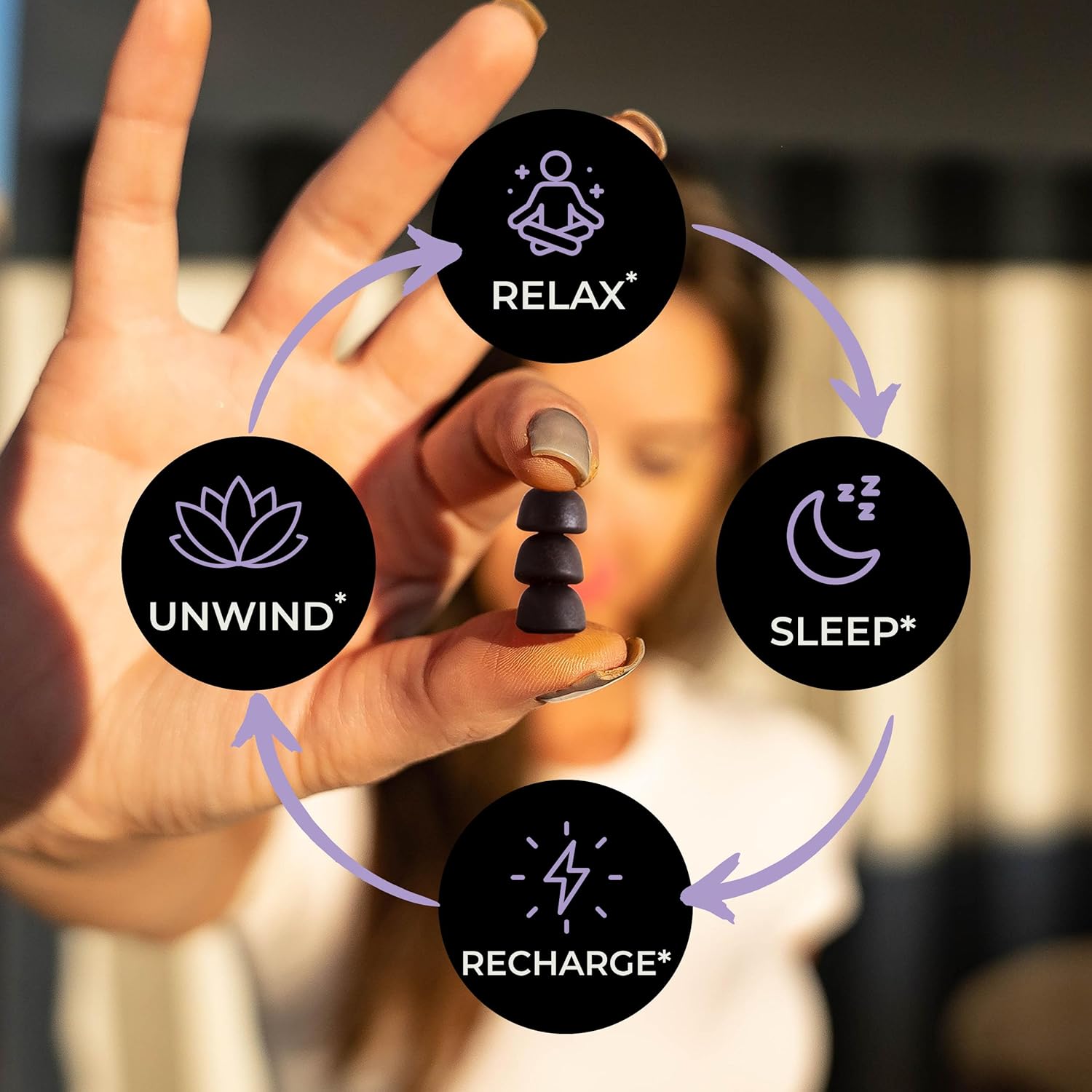 Auri Gomitas Super Mushroom Chill  Ayuda calmante natural y suplemento de reducción del estrés para adultos con hongo Reishi, Ashwagandha, L-teanina