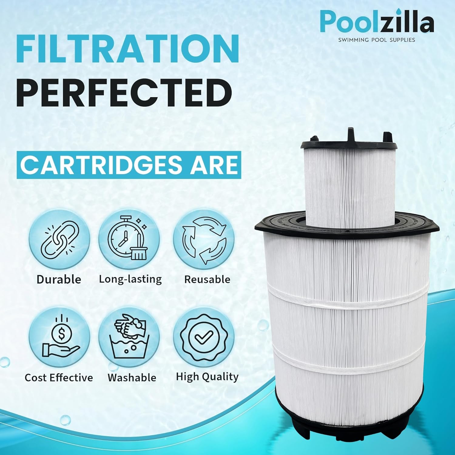 Poolzilla System 3 S7M120 – Juego de reemplazo de filtros modulares para medios  elemento interior y exterior  Sustituye a Sta-Rite 25021-0200S