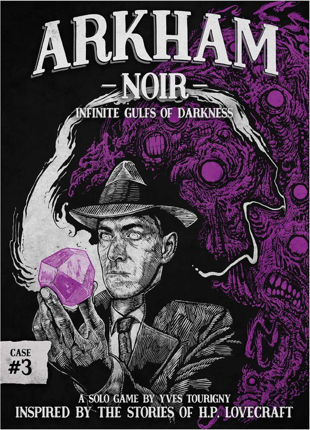 Arkham Noir – Estuche para juego de cartas 3 Infinite Gulfs of Darkness, juego de cartas misterioso, emocionante juego de aventuras para adultos y