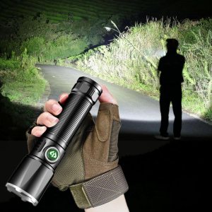 Zoomable LED Flashlight,High Lumens Ultra-Bright Spotslight with 4 Modes,Rechargeable Powerful Handheld Flashlight Waterproofs Design for Zoomable LED Flashlight,High Lumens Ultra-Bright Spotslight with 4 Modes,Rechargeable Powerful Handheld Flashlight Waterproofs Design for
