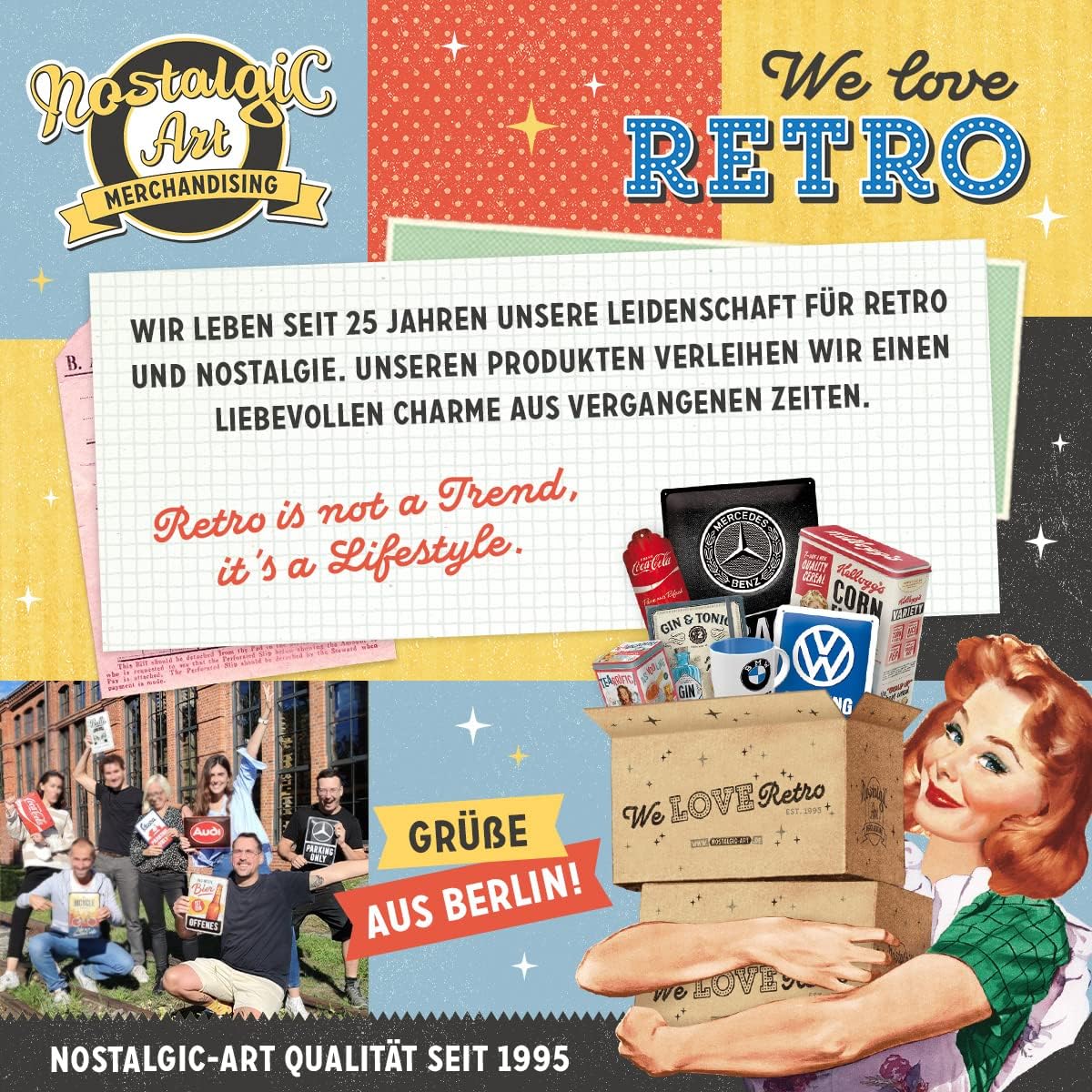 Nostalgic-Art Imanes de nevera estilo retro, barra Tiki  idea de regalo de cocina, juego de imanes para tablero de anuncios, diseño vintage, 9 piezas
