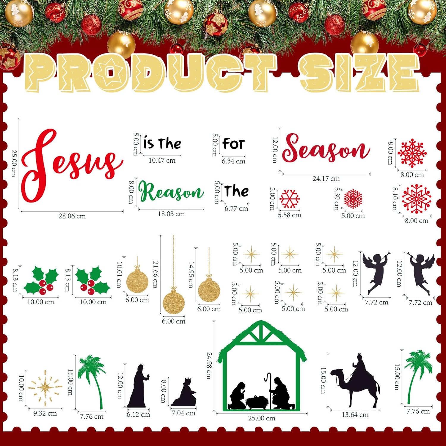 30 piezas de imán de Navidad para puerta de garaje, decoración de Navidad con muñeco de nieve, copo de nieve, Papá Noel, decoraciones de garaje para