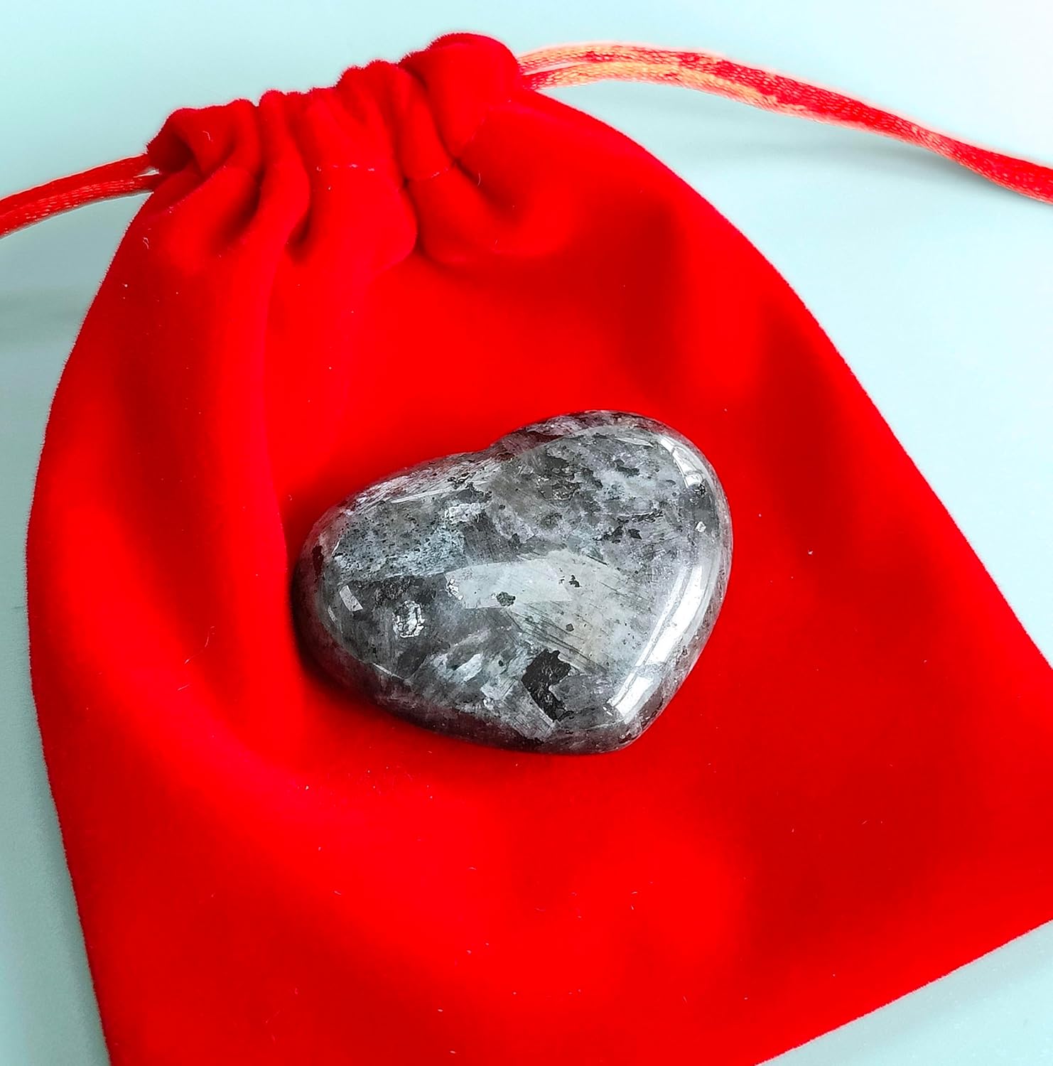 MAIBAOTA Corazón de cristal de 1.772 in, cristales curativos grandes, piedra de amor, piedra natural de reiki, regalos para mamá, día de la madre,