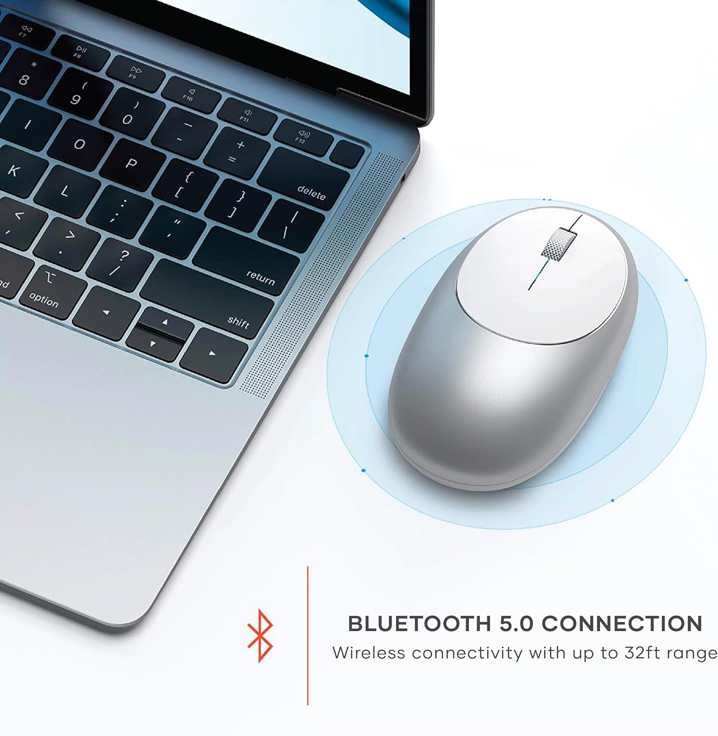 Satechi Mouse para MacBook Pro – Mouse inalámbrico Bluetooth M1 con puerto recargable tipo C – Mouse Bluetooth para Mac, Mac Mini, iMac ProiMac,