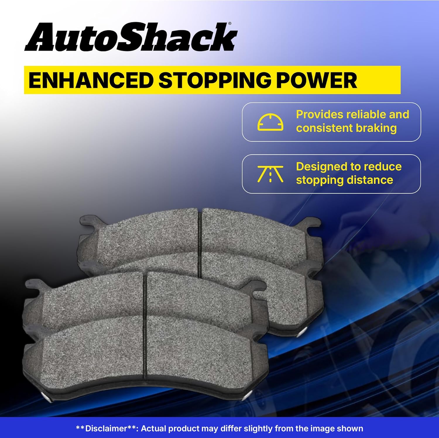 AutoShack – Juego de pastillas de freno traseras de cerámica para el lado del conductor y del pasajero para Kia Sportage Optima Magentis Amanti