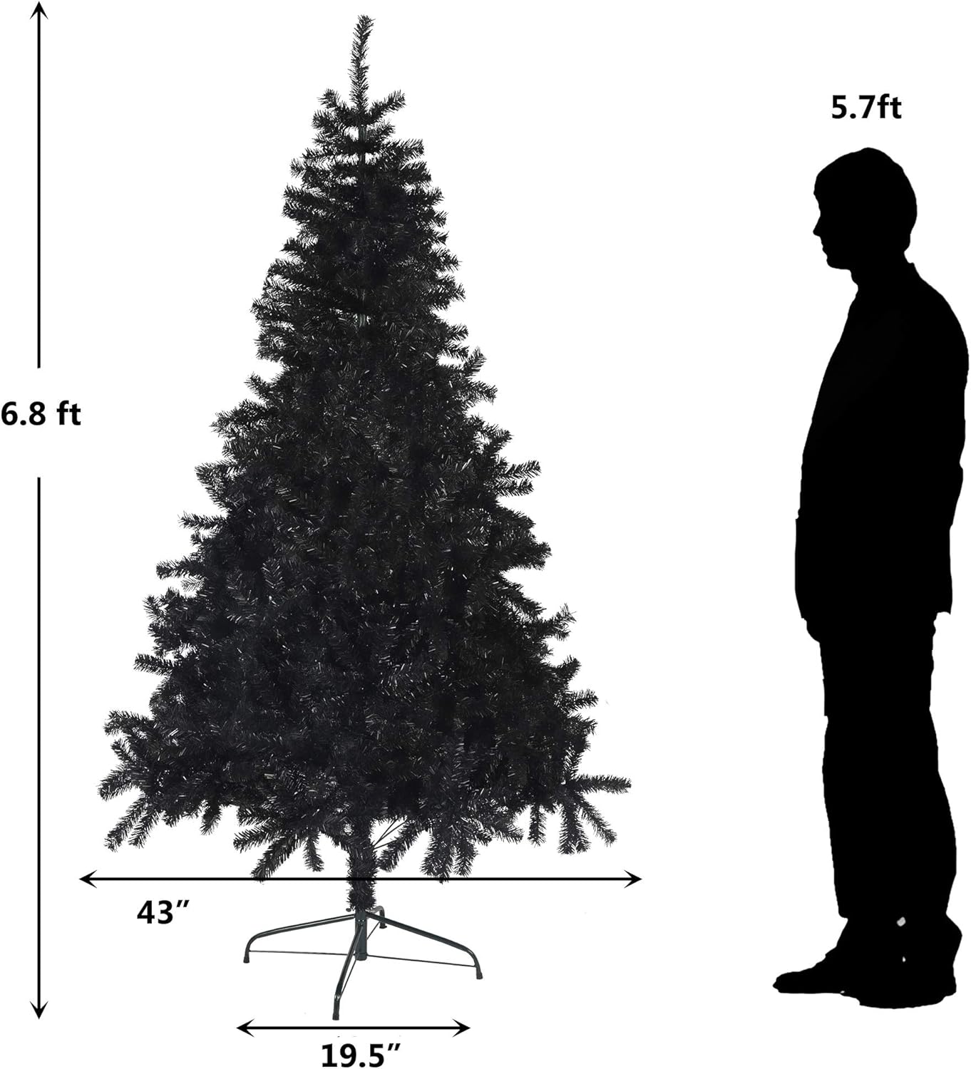 LUCKYERMORE – Árbol de Navidad artificial
