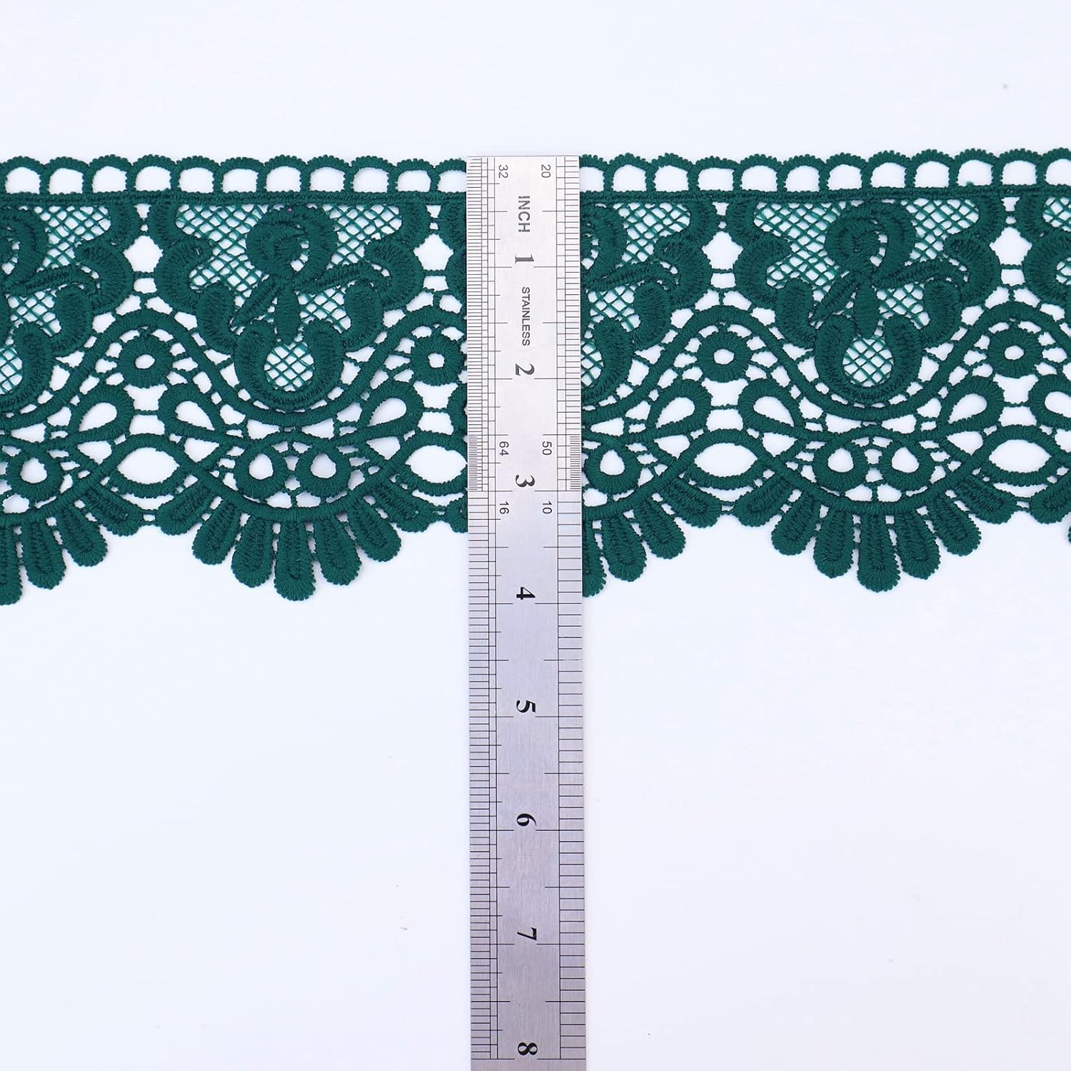 IDONGCAI Cinta de encaje de Venecia de 4 pulgadas de ancho con borde de encaje floral de Venecia, apliques de boda bordados para manualidades de