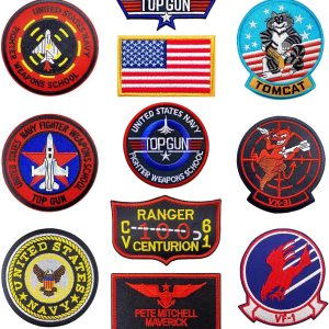 Planchagancho y bucle11 parches Gon Top Gon, parches de moral, parches militares estadounidenses, parches de airsoft, parches de vuelo para Planchagancho y bucle11 parches Gon Top Gon, parches de moral, parches militares estadounidenses, parches de airsoft, parches de vuelo para
