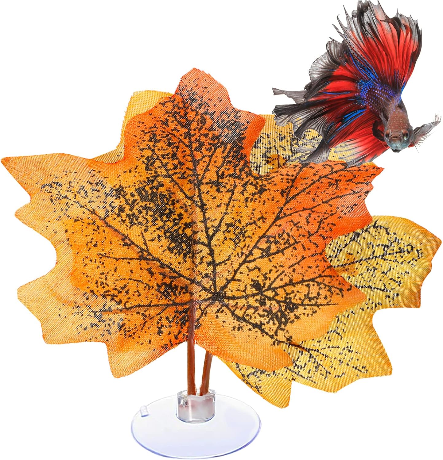 9 piezas Betta Bed Leaf Hamaca Pad Betta Fish Leaf Pad Betta Fish Hamaca Betta Fish Accesorios Decoración de tanques de plantas para lugar de