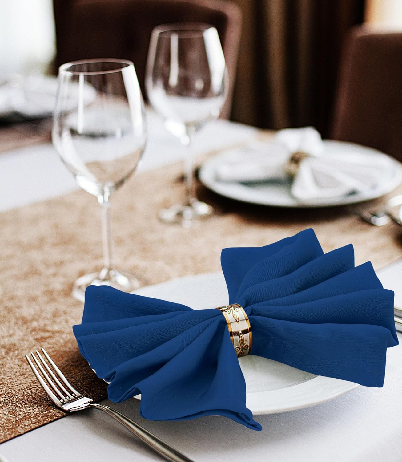 Utopia Home Paquete de 24 servilletas de tela de 18 x 18 pulgadas, servilletas de cena 100% poliéster con bordes dobladillos, servilletas lavables