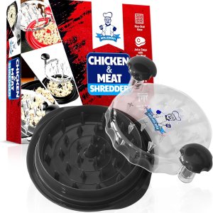 Trituradora de pollo profesional, herramienta de trituradora de carne grande visible con cubierta transparente, molinillo de pollo fácil de usar con Trituradora de pollo profesional, herramienta de trituradora de carne grande visible con cubierta transparente, molinillo de pollo fácil de usar con