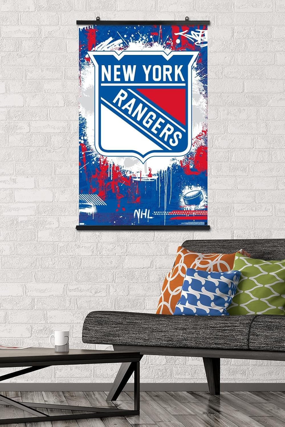 Trends International NHL New York Rangers – Póster de pared con logotipo Maximalist 23