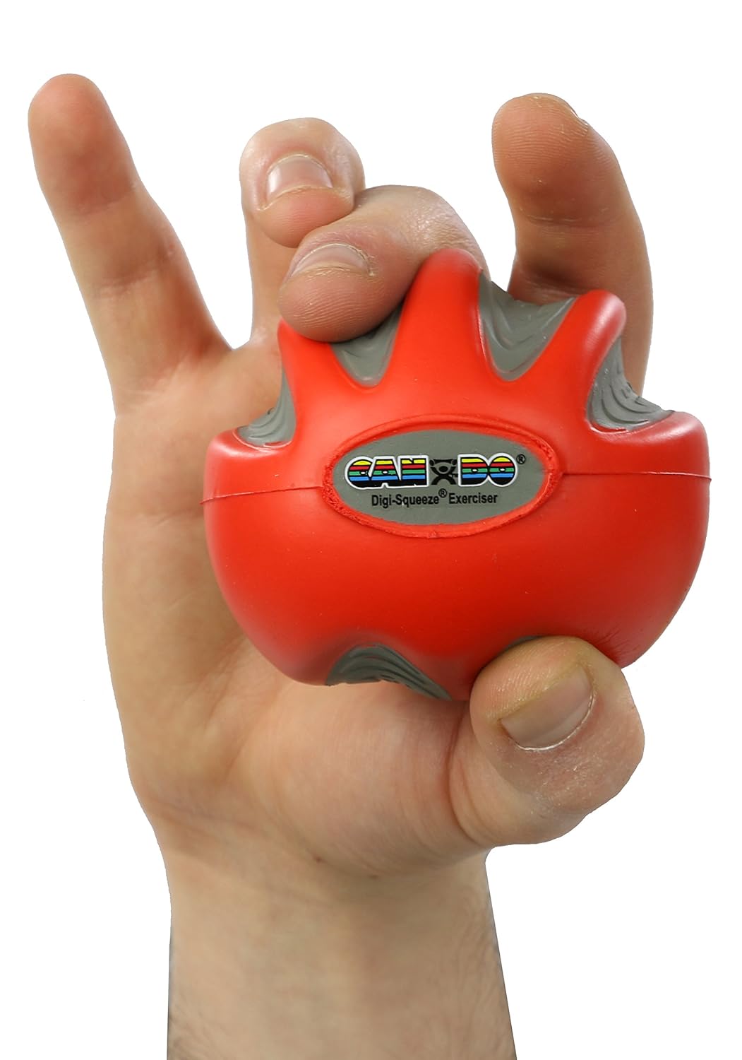 CanDo 10-1995Digi-squeeze Ejercitador para manos, Grande, M, Luz roja, 1