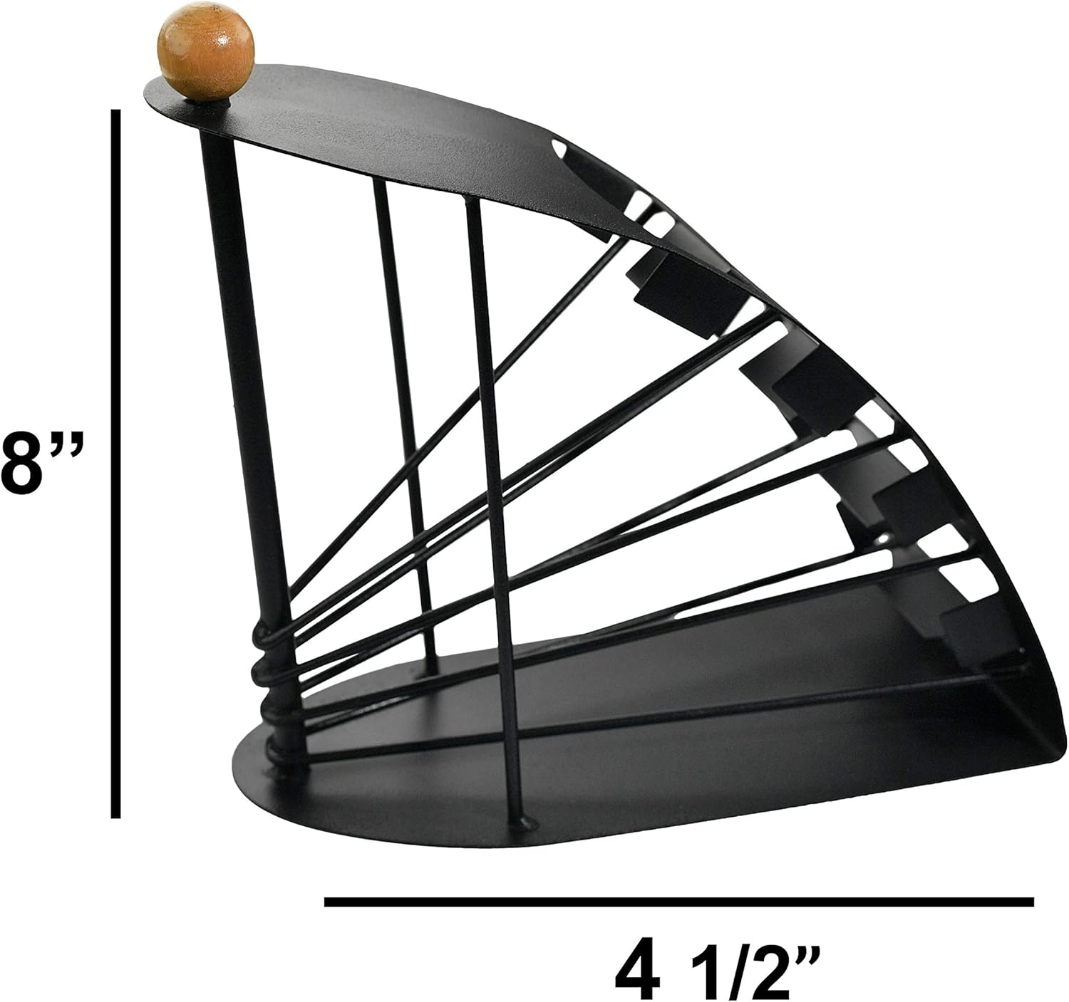 Home-X Organizador de soporte para control remoto con 4 ranuras, organizador de escritorio compacto para oficina en casa, ideal para soporte de