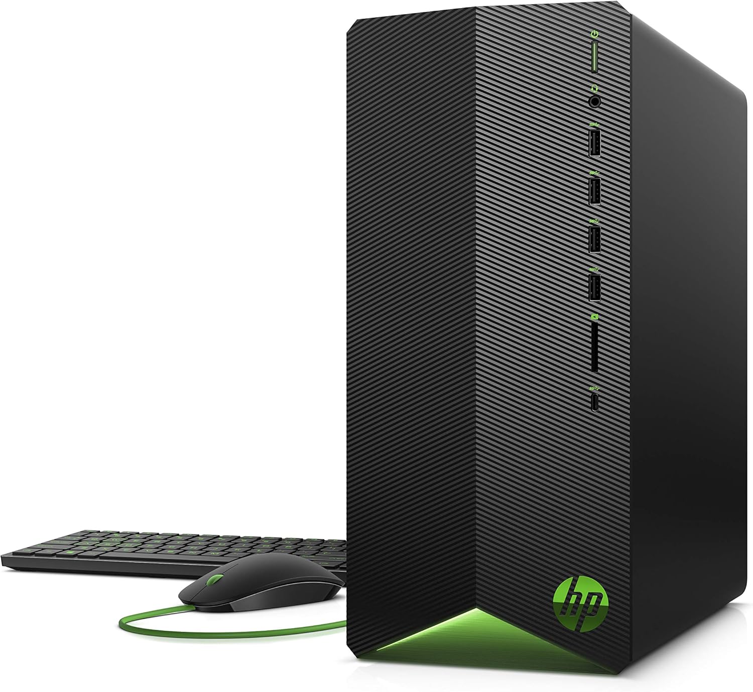HP Pavilion – Escritorio para juegos, procesador AMD Ryzen 5 5600G, AMD Radeon RX 5500, 8 GB de RAM, SSD de 512 GB, Windows 11 Home (TG01-2130,