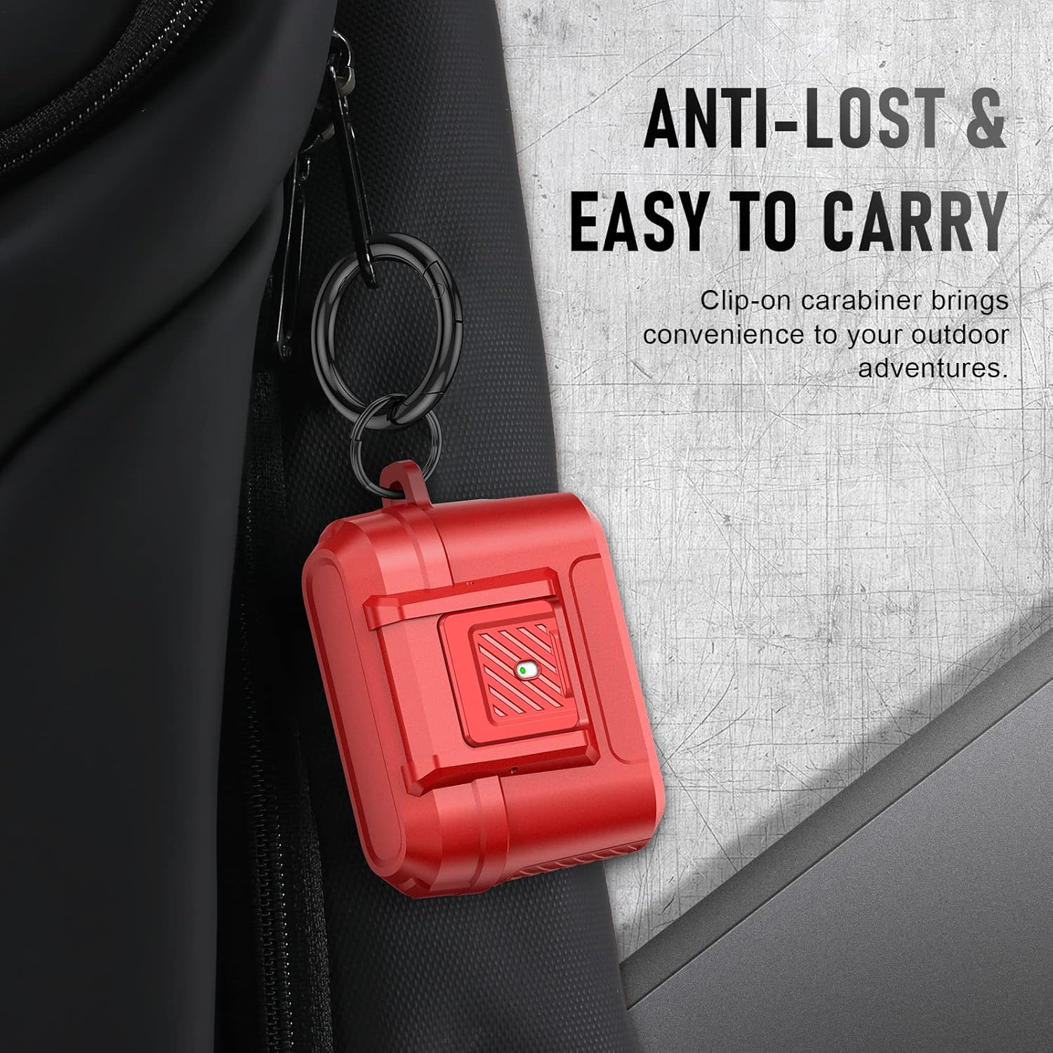 Youtec Funda compatible con Airpods Pro 2 con kit de limpieza, funda protectora militar dura a prueba de golpes para Airpods con bloqueo seguro