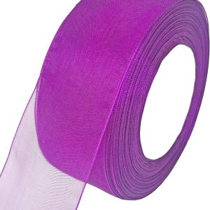 Cinta de organza púrpura para envolver regalos de 1.5 pulgadas x 50 yardas, cinta de gasa transparente para manualidades, lazos para el cabello, Cinta de organza púrpura para envolver regalos de 1.5 pulgadas x 50 yardas, cinta de gasa transparente para manualidades, lazos para el cabello,