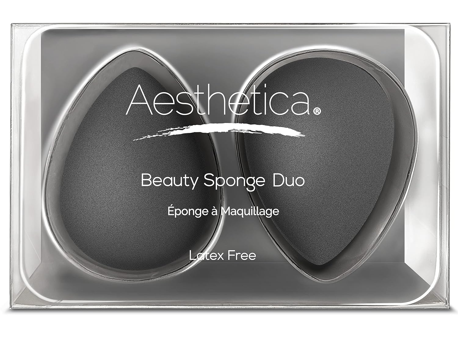 Aesthetica Cosmetics Beauty Sponge Blender – Licuadora de esponja de maquillaje sin látex y vegana, para aplicación en polvo, crema o líquido