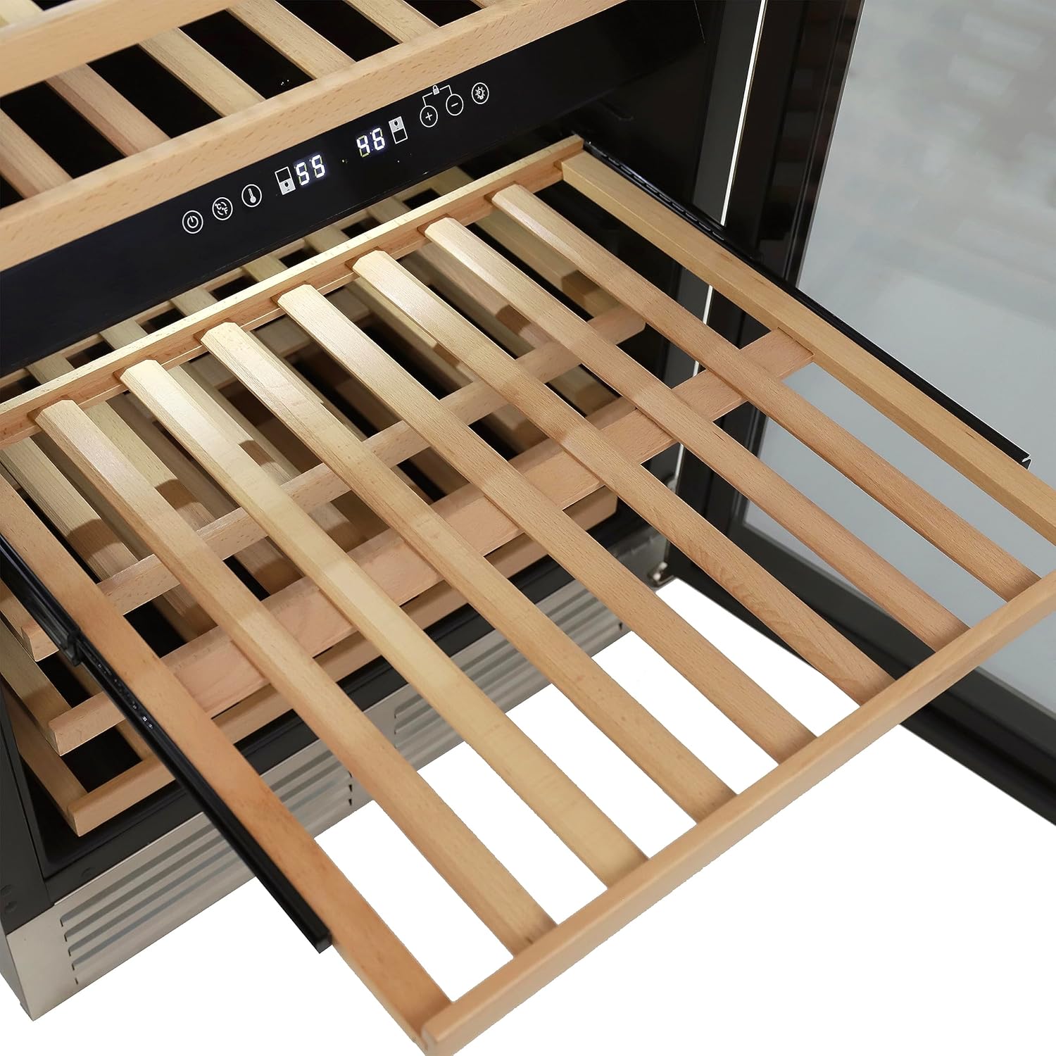 DUURA DE430WCDZSS Wine Cooler Designer Series Dual-Zone, 46 botellas, metálico