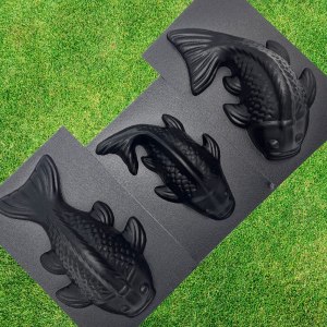 Molde de cemento 3D para peces, 3 piezas, plástico ABS de 0.079 in, moldes de plástico para hormigón, molde de acuario, moldes de cemento para Molde de cemento 3D para peces, 3 piezas, plástico ABS de 0.079 in, moldes de plástico para hormigón, molde de acuario, moldes de cemento para