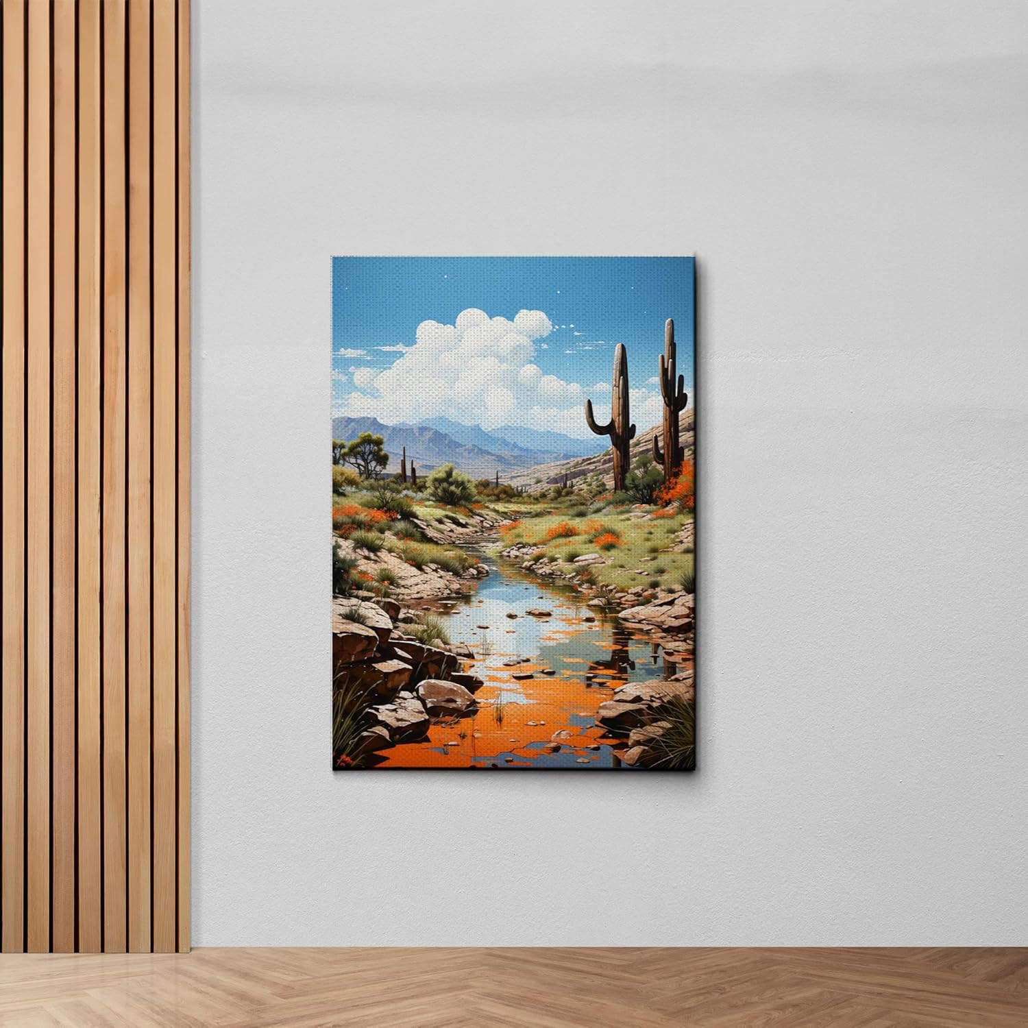 Red Mesa, Archival Print of Landscape Prints of Red Mountain in Mesa, Arizona, Canvas, Home Decor