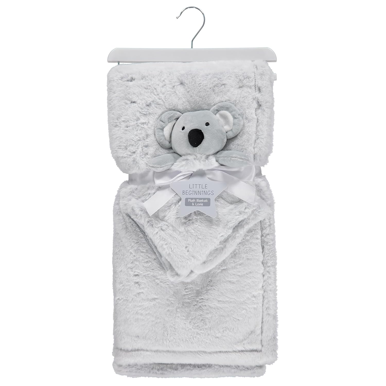 Lujosa manta de felpa ultrasuave para bebé con adorable accesorio de amor, elige entre personajes de osos, koala o elefante, grande de 30 x 40