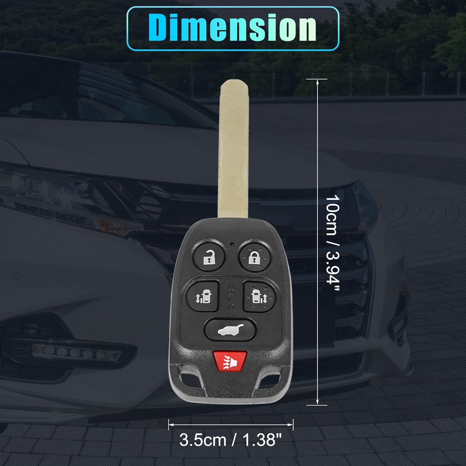 X AUTOHAUX 2 unids 313.8 Mhz N5F-A04TAA reemplazo inteligente de proximidad sin llave llave remoto llavero para Honda Odyssey EXL 2011 2012 2013