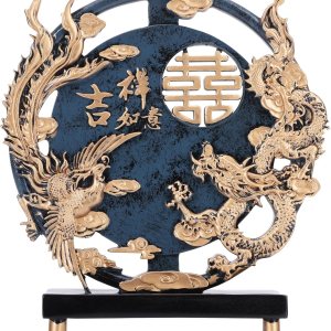 Estatua de resina de arte abstracto moderno, escultura azul para decoración del hogar, estatua estética redonda única de la suerte para sala de Estatua de resina de arte abstracto moderno, escultura azul para decoración del hogar, estatua estética redonda única de la suerte para sala de