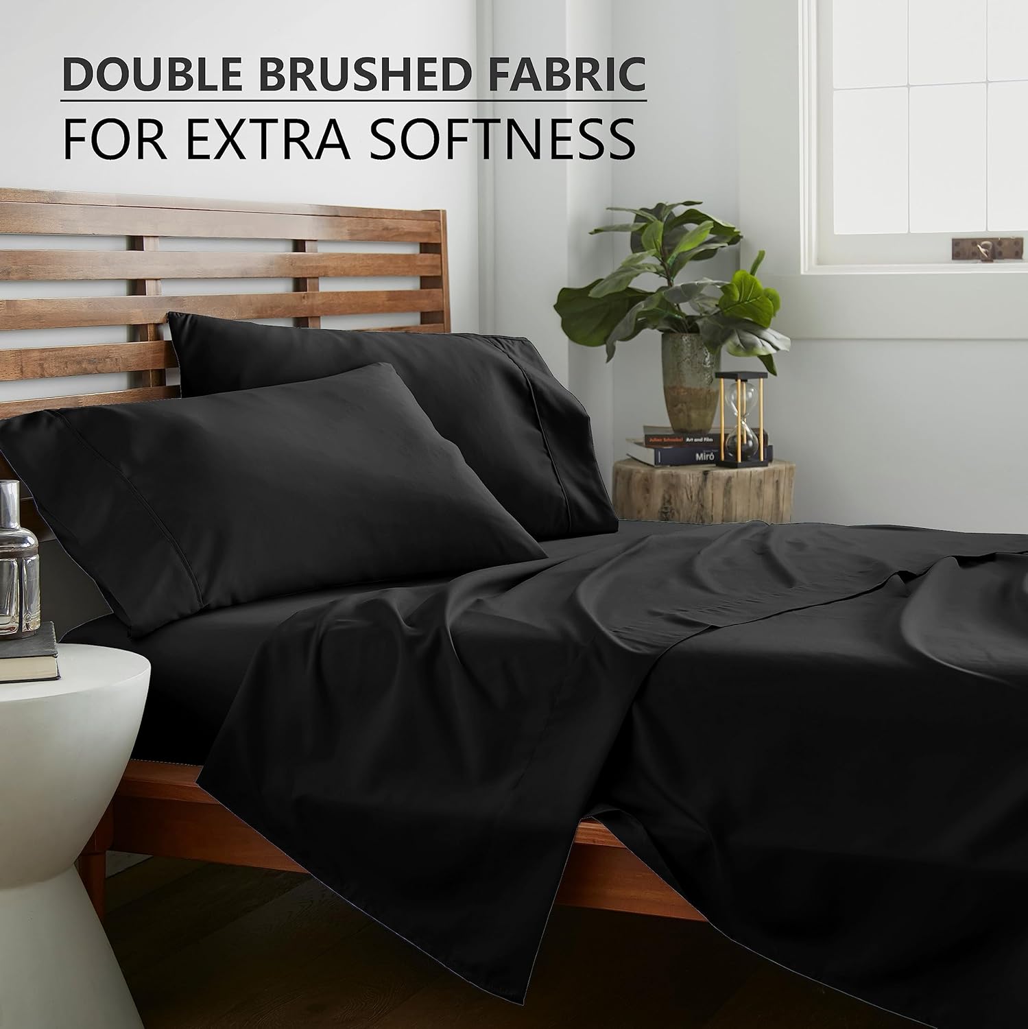 American Home Collection Juego de sábanas y fundas de almohada extra suaves de 3 piezas, transpirable, resistente a las arrugas, la decoloración y