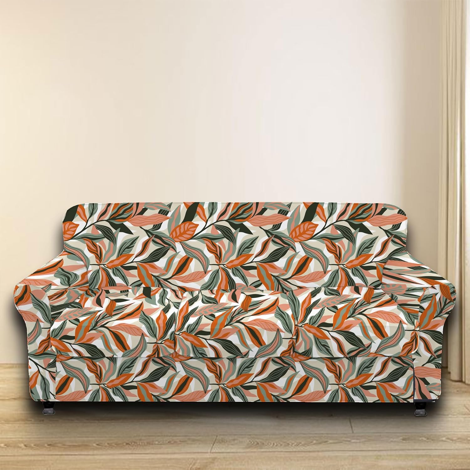 CRFATOP Fundas de sofá de 4 piezas para sofá de 3 cojines, fundas de sofá estampadas, funda elástica para sofá de 3 cojines separados, fundas de