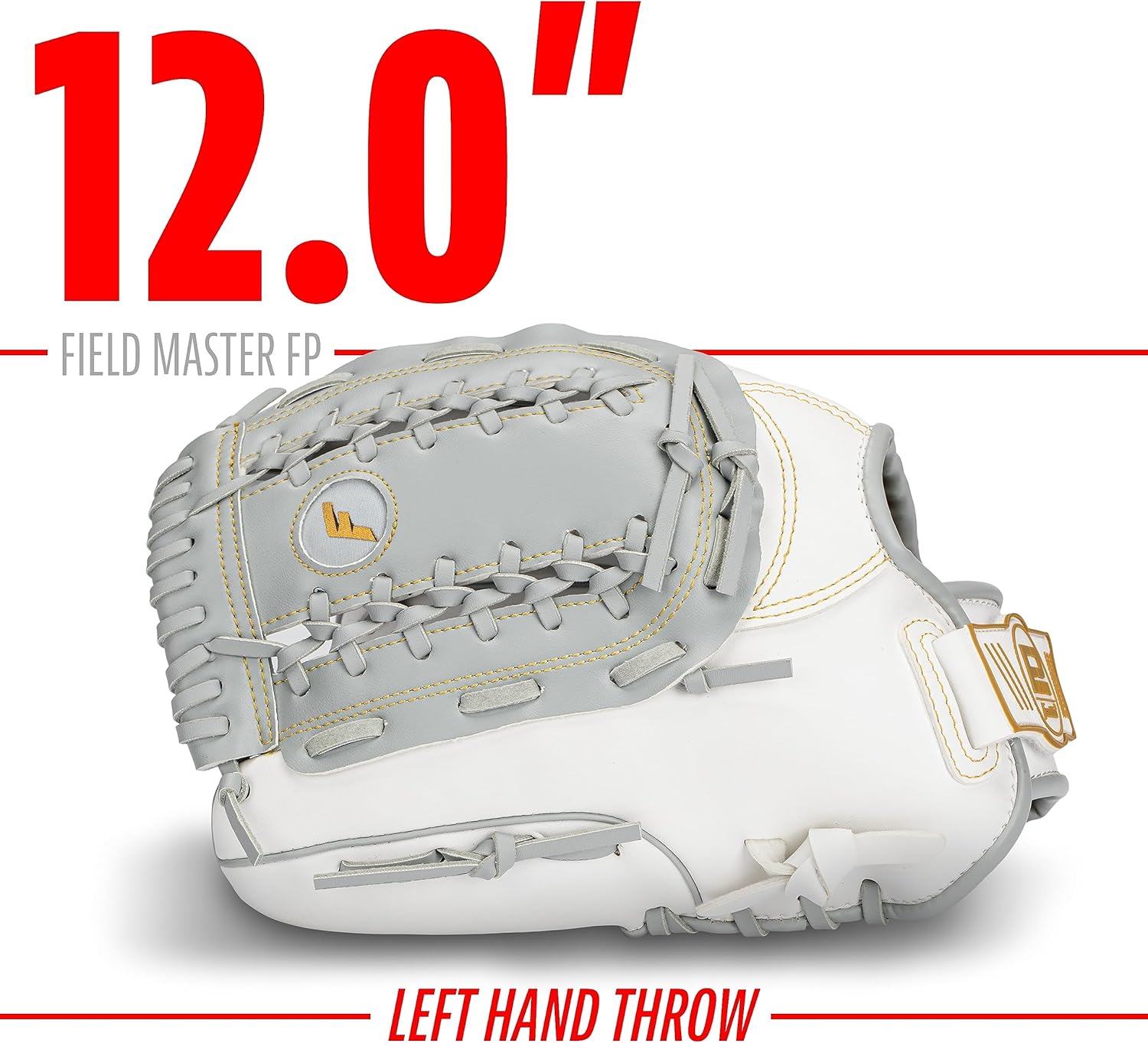 Franklin Sports Fastpitch – Guantes de sóftbol para adultos y jóvenes, color blanco y gris