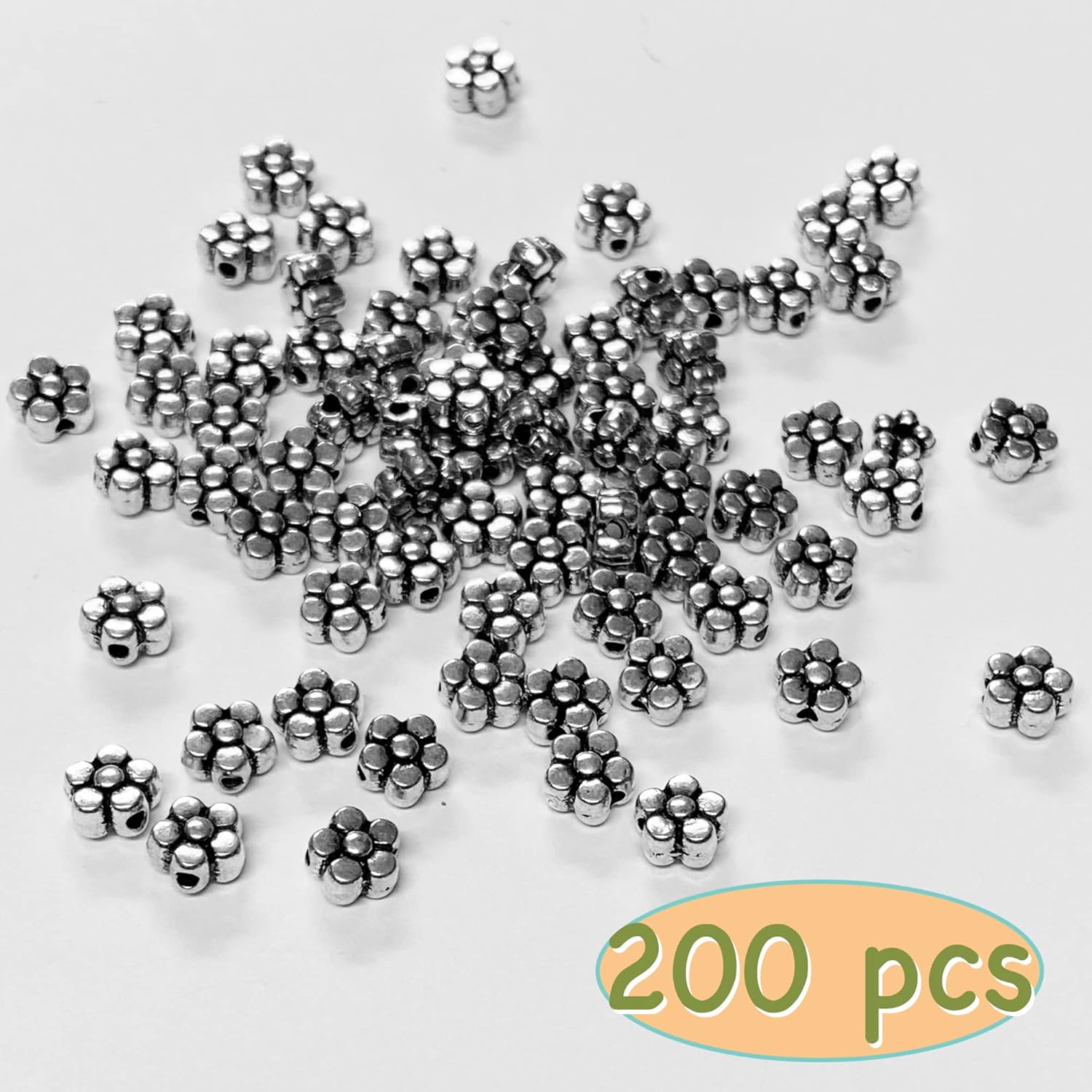 Pétalos de flores planas joyería espaciador cuentas hallazgos de joyería abalorios surtido de bricolaje accesorios para pulseras, collares,