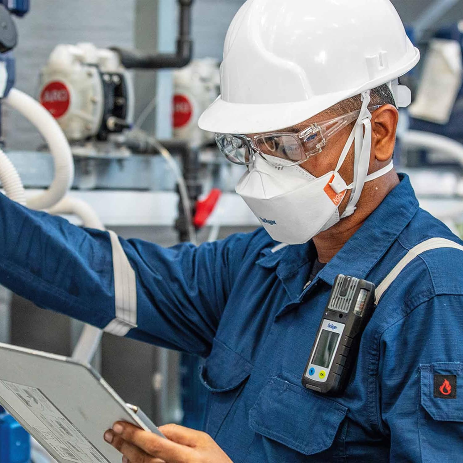Dräger Máscara respiradora X-plore 1950 N95  Mascarilla respiradora aprobada por NIOSH para construcción, bricolaje, mejoras para el hogar