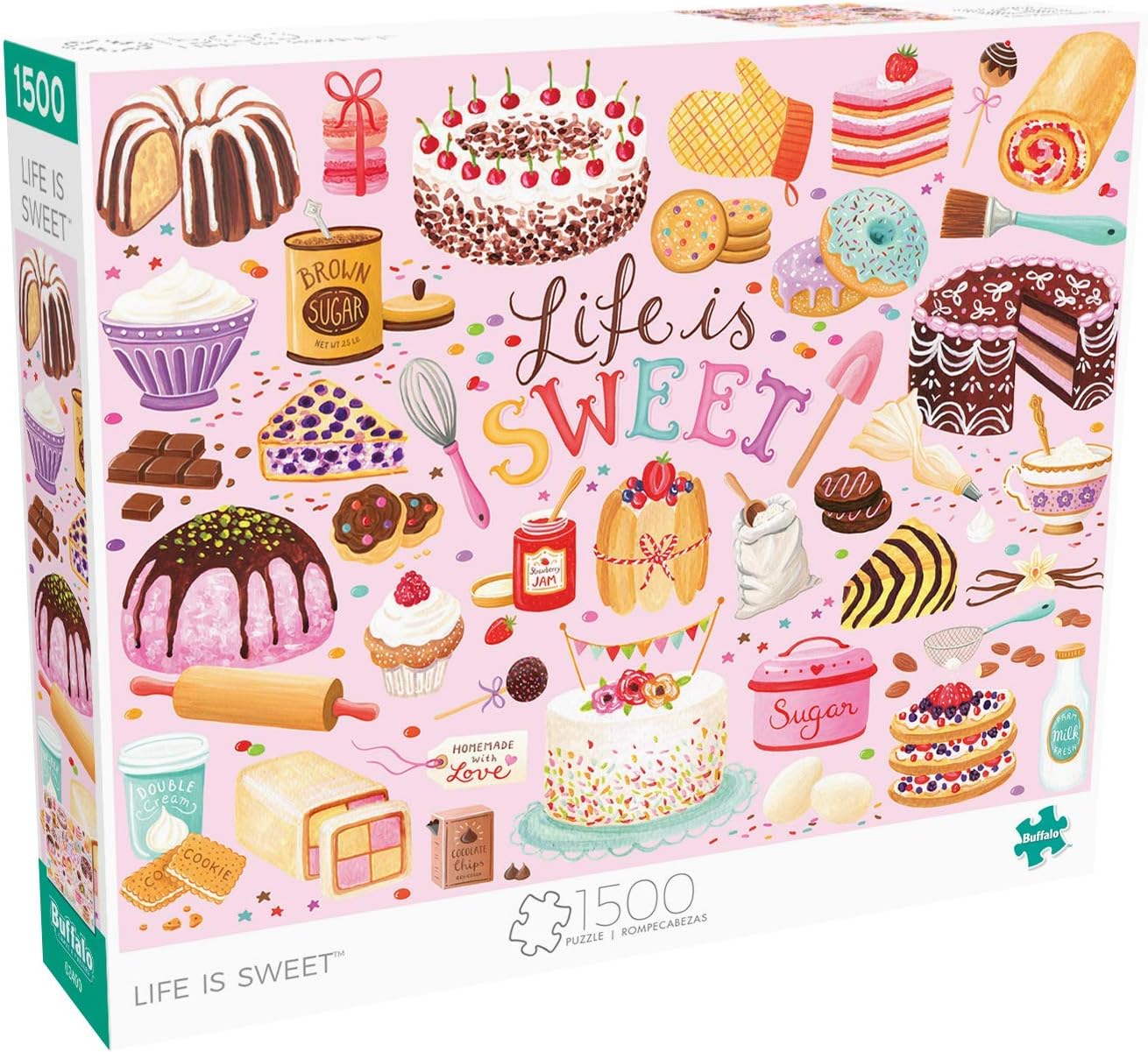 Buffalo Games – Life is Sweet – Rompecabezas de 1500 piezas para adultos, rompecabezas desafiante perfecto para noches de juego – 1500 piezas tamaño