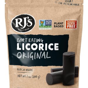Soft Eating – Regaliz negro Bolsas de regaliz RJ’s de 7.05 onzas Sin OMG, sin HFC, apto para veganos y Kosher, lote fabricado en Nueva Zelanda Soft Eating – Regaliz negro Bolsas de regaliz RJ’s de 7.05 onzas Sin OMG, sin HFC, apto para veganos y Kosher, lote fabricado en Nueva Zelanda