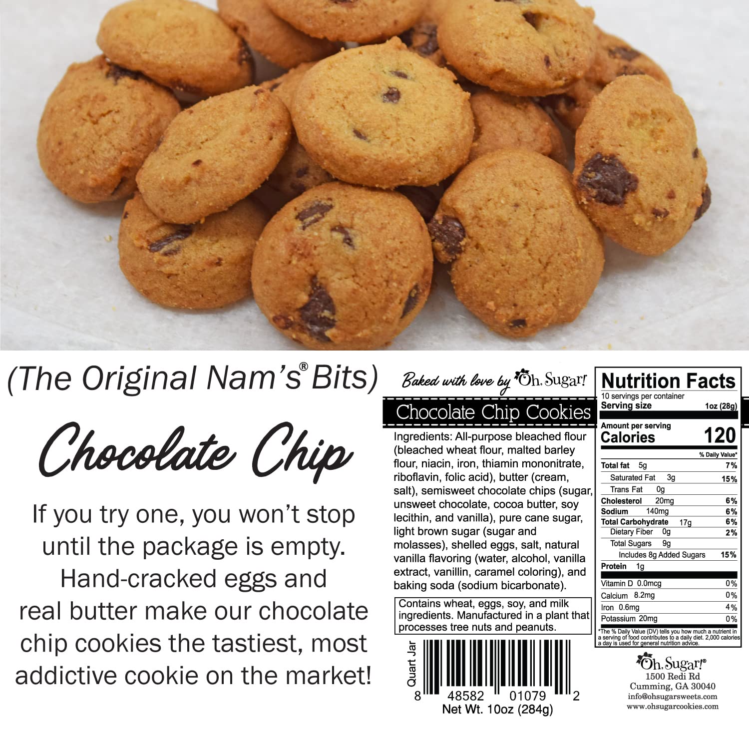 Nam’s Bits – Galletas con chispas de chocolate – Tarro de cuarto de galón “Get Well Soon” PDFBS